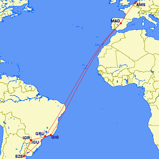 Naar Zuid-Amerika in business class voor €600