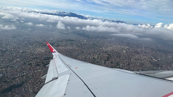 Op de vlucht naar Muscathmandelhi